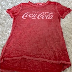 Red coca cola shirt